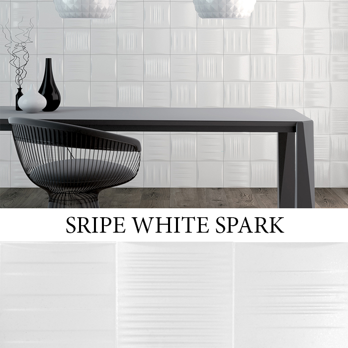 IMPORTILES MAGNA SRIPE WHITE SPARK 20x20